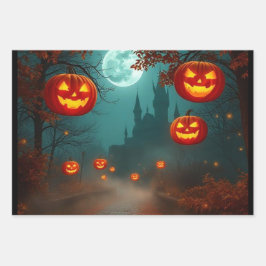 Wickedly Beautiful Halloween Gift Wrap 🌕 Inpakpapier Vel