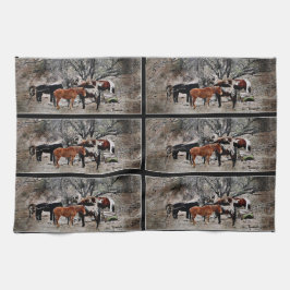 Wickenburg Horses Kitchen Towel Theedoek