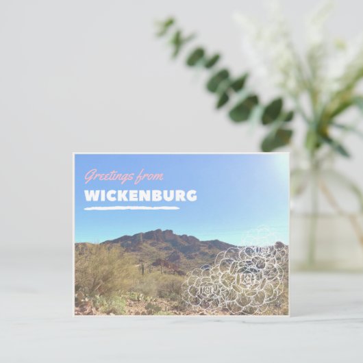 Wickenburg Landschap Briefkaart (Staand voorkant)