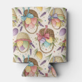 Wicker Basket Easter Eggs with Lavender Blikjeskoeler (Achterkant)