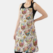 Wicker Basket Easter Eggs with Lavender Schort (Insitu)