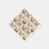 Wicker Basket Easter Eggs with Lavender Servet (Hoek)