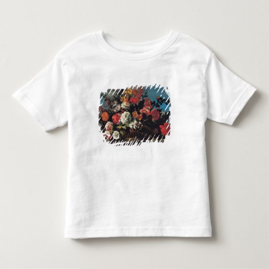 Wicker Basket of Flowers Kinder Shirts (Voorkant)