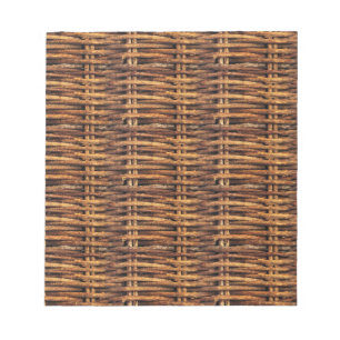 Wicker Basket Patroon Notitieblok