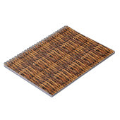 Wicker Basket Patroon Notitieboek (Linkerzijde)