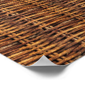 Wicker Basket Patroon Poster (Hoek)