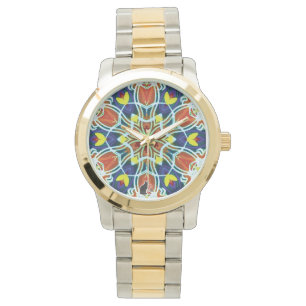 Wicker Kaleidoscope Watch Horloge
