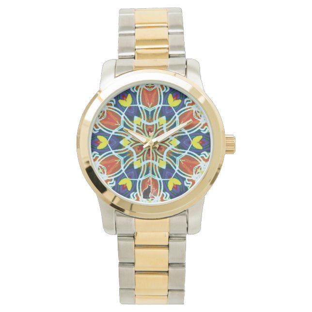 Wicker Kaleidoscope Watch Horloge (Voorkant)