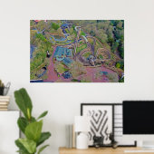Wicker Man Drone Shot | Resort Alton Towers Poster (Thuiskantoor)