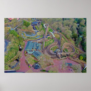 Wicker Man Drone Shot   Resort Alton Towers Poster