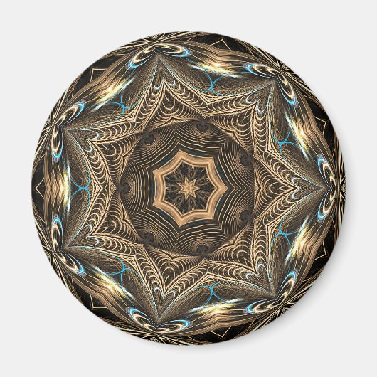 Wicker Star Mandala ・ Magnet (Devant)