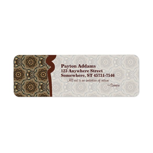 Wicker Star Pattern 1: Label (Voorkant)