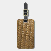 Wicker Straw Rattan Bagagelabel (Voorkant verticaal)