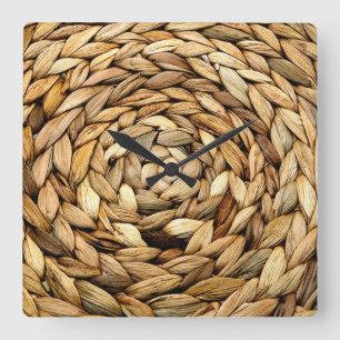 Wicker Vierkante Klok