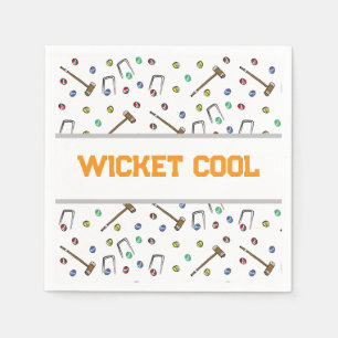 Wicket Cool Croquet Verjaardag Schattigee Tuin Par Servet