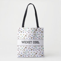 Wicket Cool Cute Croquet Pun hand-Illustratie Boho