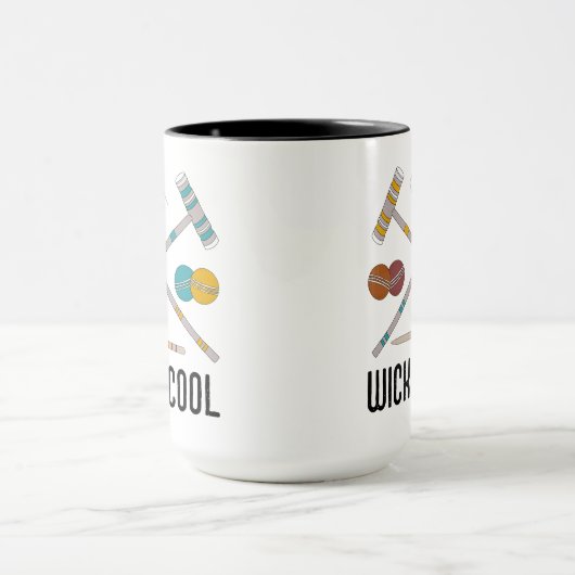 Wicket Cool Funny Croquet-spelers Mok (Midden)