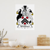 Wickham Family Crest Poster (Keuken)