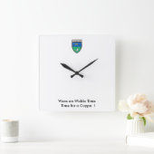 Wickla Time-Time voor een Cuppa. Vierkante Klok (Huis)