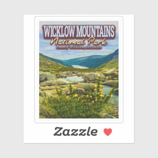 WICKLOW MOUNTAINES NATIONAAL PARK - WICKLOW IERLAN STICKER (Vel)