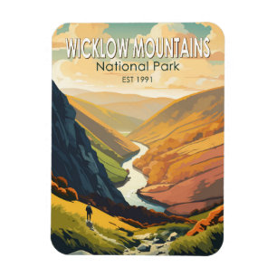 Wicklow Mountains National Park Ireland Travel Art Magneet