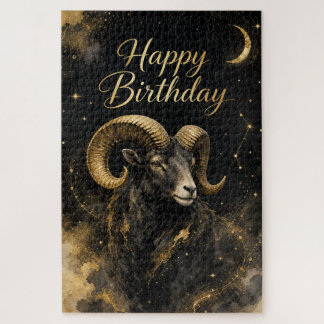 Widder Happy Birthday Sternzeichen Design Legpuzzel