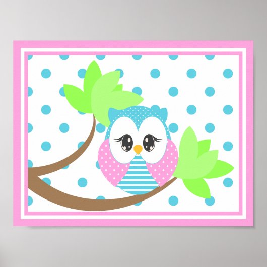 Widdle Uil Afdruk 2 Poster (Voorkant)