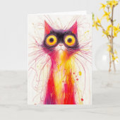 Wide-Eyed Whimsy Kaart (Gele Bloem)