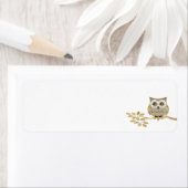 Wide Eyes Uil in Tree Label (Insitu)