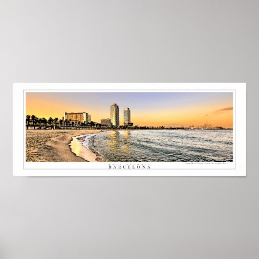 Wide panoramic poster of the Olympic Port Towers (Voorkant)