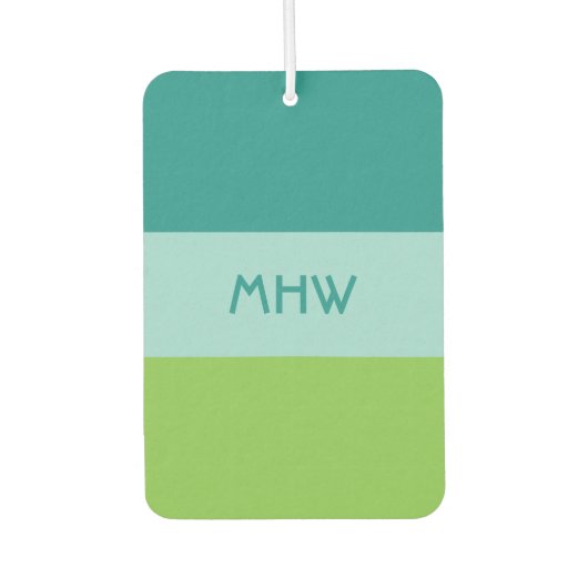 Wide Stripes custom monogram luchtverfrisser (Voorkant)