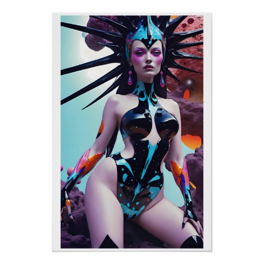 Widow Queen of the Scrum Run Perfect Poster (Voorkant)