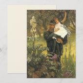 Widower van Tissot,  Victoriaans portret kunst (Voorkant / Achterkant)