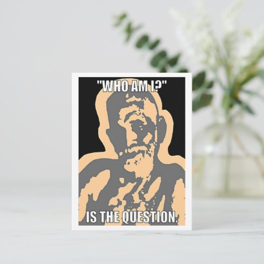 Wie ben ik? Briefkaart (Staand voorkant)