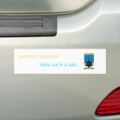 Wie ben ik? Een BBG. Bumpersticker (Op auto)