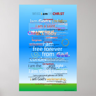 Wie ben ik in Christus? Poster