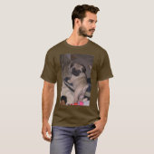 Wie ben ik? Pug T-shirt (Voorkant volledig)