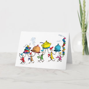 Wie brengt het kerstmaal mee? kaart