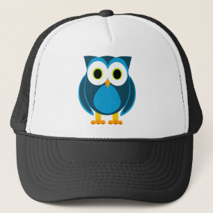 Wie? de heer Owl Cartoon Trucker Pet