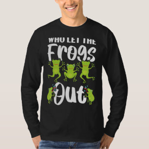 Wie de kikkers uit de amfibische Tadpole Toad Frog T-shirt