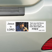 Wie de zoon vrijlaat, is inderdaad vrij bumpersticker (Op auto)