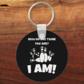 Wie denk je dat je bent, ik ben  Bowling Sleutelhanger (Voorkant)