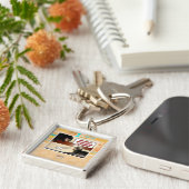 Wie durft me wakker te maken? sleutelhanger (Zijkant)