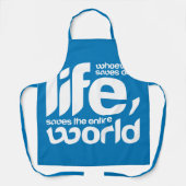 Wie een leven redt schort (Voorkant)