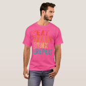 Wie eet slaap BMX Herhaal T-shirt (Voorkant volledig)
