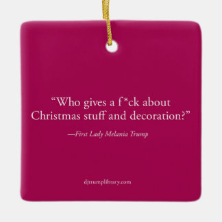 "Wie geeft een F*ck over Kerstmis" Keramisch Ornament
