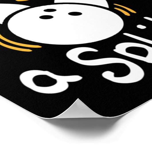 Wie geeft een splitsing - Fun Bowling Poster (Hoek)