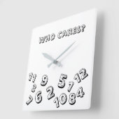 Wie geeft om de Time Square klok (Hoek)