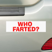 WIE GEFARTEERD BUMPERSTICKER (Op auto)