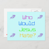 Wie haat Jezus? Briefkaart (Voorkant / Achterkant)